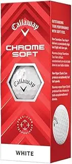 Callaway Golf Balls Chrome Soft Balls, White, 3 Pieces, BL CG Chrome Soft 24 3B PK