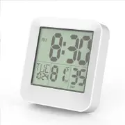 Digital Shower Clock Waterproof, Bathroom Wall Clock Timer with Touch Screen, Temperature, LCD Display for Kids and Men Women