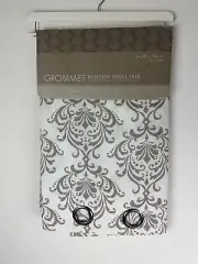 2 Light Filtering Grommet Curtain Panels (1 pair) /Tan 36x84
