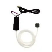 Black Air Pump Portable Mini USB L(M16) For Fish Shrimp Snail Tank Aquarium
