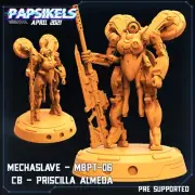 Mecha Slave Priscilla Almeda (Standing) | Cyberpunk | Papsikels | 32mm