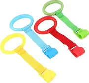 ERINGOGO Nursery Rings 4pcs Pull Ring Baby Learning to Walk Aid Durable and Safe Material