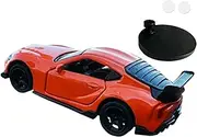 TENOL Car Model Auto Interior Accessories, 1/64 Decorative Dynamic Birthday Gift Center Console Decor, Car Dashboard Decoration, Orange