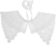 [COLLBATH] Embroidered Mini Cape Collar Crochet Shawls Style Fake Collar Short Capelet for Women