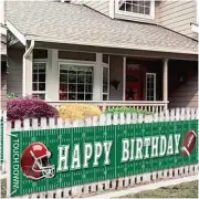 Sports Celebration Extravaganza: Jumbo Football Rugby Birthday Bash Kit - Decora
