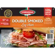 D'Orsogna Double Smoked Leg Ham 4 pack