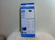New Belkin 8-Outlet Surge Protector w/ 6-Ft Power Cord Advanced Power Filtration