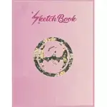 SKETCHBOOK: MARVEL IRON FIST RETRO DRAGON LOGO FLORAL HAWAIIAN EMPTY NOTEBOOK SKETCHBOOK FLORAL FLOWER ARTS NOTEBOOK FOR GIRLS TEE