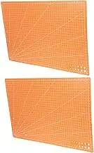 HAPINARY 2pcs Double Sided Cutting Mat for Quilting and Crafts Lightweight Precision Mat for Modeling Projects and Scrapbooking Self Healing Design for Enhanced Durability and Efficiency