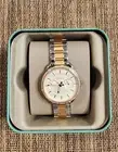 New Fossil Women's Tailor Multifunction Two-Tone Stainless Steel Watch ES4396
