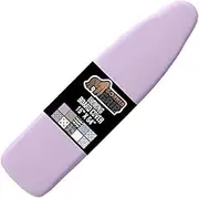 The Original GORILLA GRIP Ironing Board Cover and Pad, Silicone Coating, Thick Scorch Resistant Padding, Heavy Duty Iron Covers Standard Boards, Hook and Loop Fastener Strap, Light Purple, 15x54