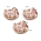 Ceramic Teapot Set for Girls Teapot Capacity 150ml, Single Tea Cup 40ml Delicate