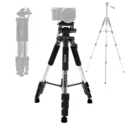 Movo MV-T5 Aluminum Video Camera Tripod Stand with Pan Head