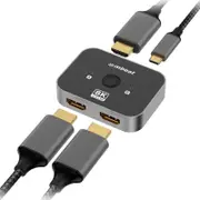 [MB-HDMI-SW8K21] 8K Bi-directional HDMI 2.1 Switch 2 In 1 Out/1 In 2 Out