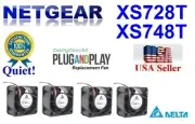 Pack of 4x new *Quiet* (24dBA) Replacement Fans for Netgear XS748T Best HomeLab