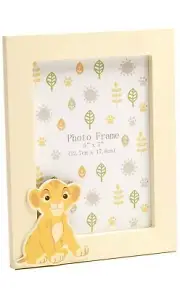 Disney Lion King Picture Frame with Simba Character Holds a 5" x 7" Photograph (