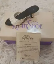 Just The Right Shoe Pearl Mule Circa 1992