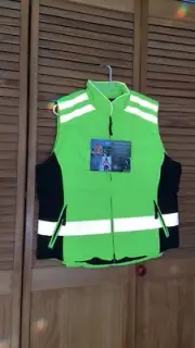 EQUISAFETY VEST RIDING Gilet Imported From UK Yellow High Visibility Puffer