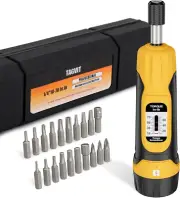 Torque Screwdriver, 10-70 in-lbs Torque Wrench Screwdriver Set, 1/4” Drive Inch