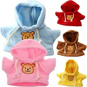 5 Pcs Bear Clothes, Doll Clothes Fit 6-8 Inches Bears Cute Stuffed Animal Clothes Tiny Clothes for Bear Toy