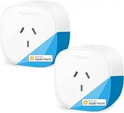 meross Smart WiFi Plug with Energy Monitor, 2 Pack, Works with Apple HomeKit, Alexa, Google Assistant, and SmartThings