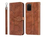 For Samsung Galaxy S20 Plus Cover with Kickstand - Brown