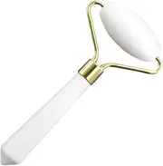 HONMEET 1PC Natural White Jade Facial Roller Massage Tool for Skin Care Comfortable Durable Face Massager for Relaxation and Beauty Routine