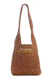 Isabel Marant Small Praia Raffia Tote in Brown at Nordstrom One Size