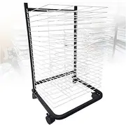 Art Drying Rack,(20 Tiers) Classroom Drying Rack,Metal Floor-Standing Craft Storage Rack,Space Saving Rack Suitable for Art Classrooms, Homes and Offices