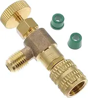 HEALEEP 1pc Air Conditioner Safety Valve Recharge Valve for Ac Units Made of Durable Material Sealing Performance Easy to Install