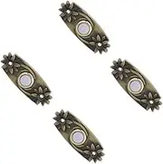 BESTOYARD 4pcs Lighted Doorbell Button Replacement Wide Application for Entry Alert Door Chime