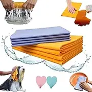 Miracle Shammy - Ultra-Absorbent Miracle Cleaning Shammy, Miracle Shammy Cleaning Cloth Pack, Reusable Non-Woven Shammy Cloth Absorbent Cleaning Cloth Multi-Purpose Non-Woven Cleaning Towels (2 PC)
