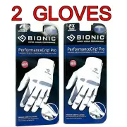 2 PACK Bionic USA Performance Grip PRO Men's Golf Glove 2x DURABLE *2-3 Day Ship