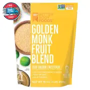Golden Monk Fruit Sweetener Blend - Sugar Substitute, Zero Calorie, Keto Diet F