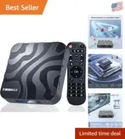 Compact & Powerful 2024 Android TV Box 12.0: 4GB RAM, 6K Video, Bluetooth 4.0