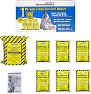 Quakehold! 1-Person, 3-Day Emergency Survival Kit - 3-Day Food, Water, Blanket & More - Earthquake, Fire, Flood, Hurricane Preparedness