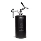 Stainless Steel 5L Insulated Mini Keg Double Wall Black Faucet Head CO2 Charger