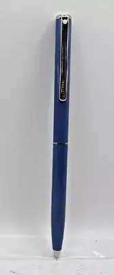 Sheaffer White Dot Agio Metallic Blue and chrome Ball Pen--new old stock
