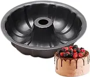 Round Fluted Baking Pan, Fluted Molds for Baking, Round Baking Pan Bakeware Tool, Versatile Baking Mold for Cake Brownie Bread, Kitchen Accessory for Home Bakers and Pastry Chefs