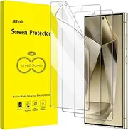 [JETech] Screen Protector for Samsung Galaxy S24 Ultra 5G 6.8-Inch, Flexible TPU Film, Fingerprint ID Compatible, Easy Installation, HD Clear, 3-Pack