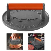 7inch,Diameter Bacon Press Grill Press Burger Press Meat Press Cast Iron Gril