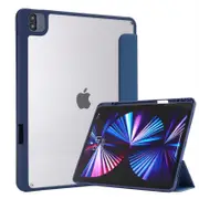 Magnetic Detachable Case For iPad12.9inch (2018/2020/2021) Trifold Stand Cover-Dark Blue