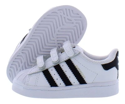 Adidas Superstar Cf Baby Boys Shoes Size 8.5, Color: White/Black