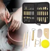 8/14Pcs Pottery Sculpting Tool Set Wood and Metal Modelling Clay Complete Tools