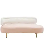 TOV Furniture Tischa Boucle & Velvet Sofa