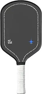 P-One by Nicol Pickleball Paddle - T700 Premium Japanese Carbon Fiber - USAPA Approved Pickleball Racket, Elongated Handle & Paddle Face, Upgraded Non-Slip Grip