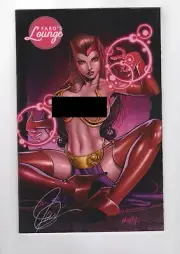 Faro's Lounge Jose Varese Scarlet Witch Cosplay 1/25 No Top Variant (NM) Signed