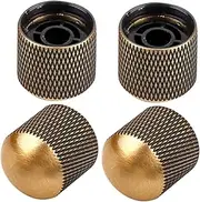ERINGOGO 4-pack Metal Guitar Knobs Volume Control Knobs for Electric Bass Guitar Gd150 Easy Install