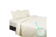 Kingtex 1350Tc Quilt Cover Set Cream Quilt Covers