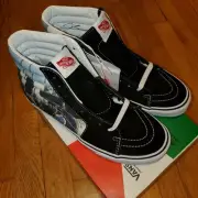 VANS SK8-HI MOCA Frances Stark Art Black High Top Shoes Sneakers US Men 8 Wm 9.5